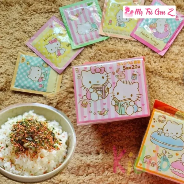 Gia Vị Rắc Cơm Hello Kitty NHẬT BẢN - SÁT THỦ TRỊ BIẾNG ĂN CHO BÉ