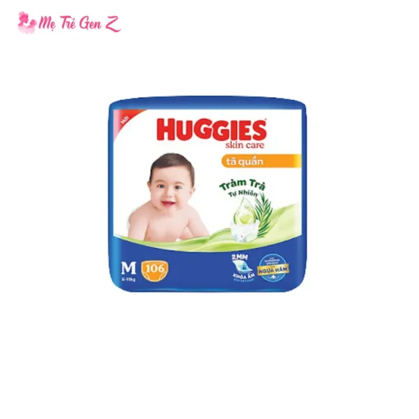 Tã Quần Huggies Tràm Trà Tự Nhiên SKINCARE Pants Mega Jumbo - SIÊU NHIỀU MIẾNG